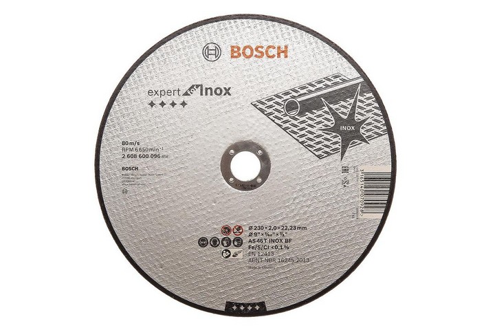 Круг отрезной INOX 230х3.0 мм BOSCH. Фото 1