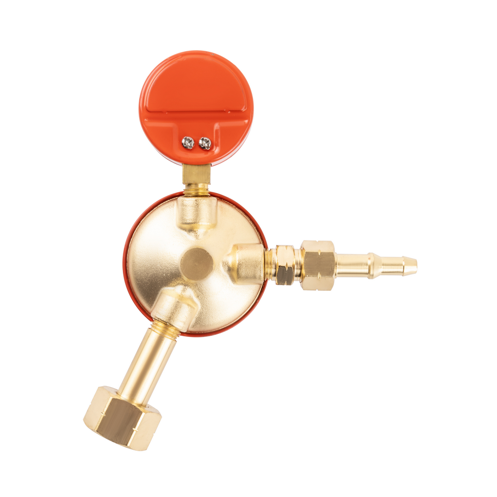 Редуктор БПО-5-5 (пропановый, 1 манометр, ЛАТУНЬ). Фото 2