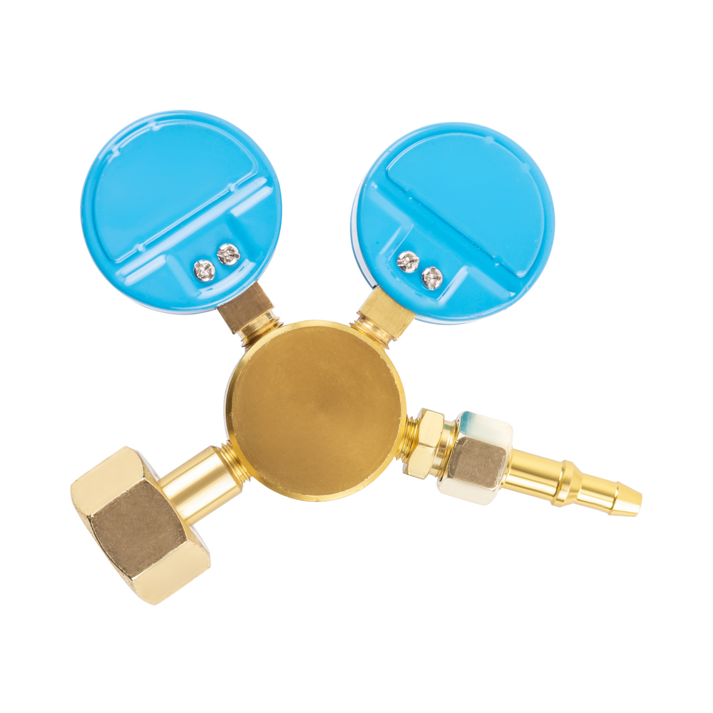 Редуктор БКО-50 МИНИ (кислородный, 2 манометра) FoxWeld. Фото 3