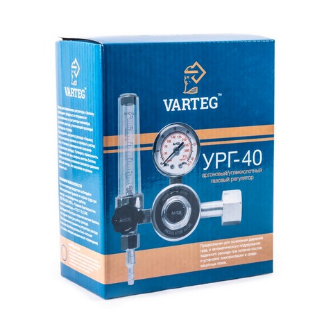 Регулятор расхода газа VARTEG УРГ-40 (аргоновый/углекислотный). Фото 3