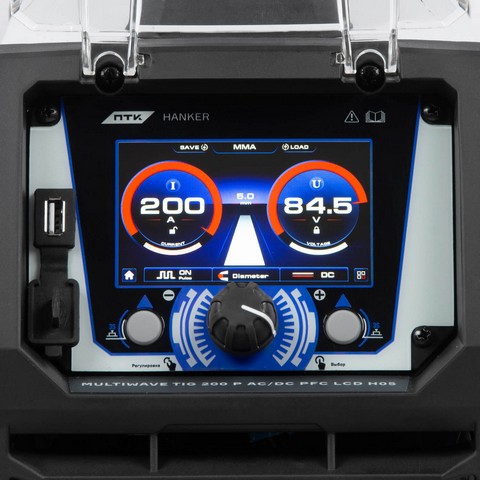ПТК HANKER MULTIWAVE TIG 200 P AC/DC PFC LCD H05. Фото 4
