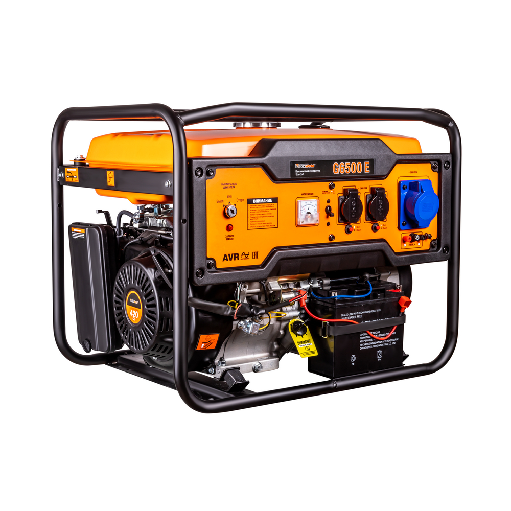 Бензиновый генератор FoxWeld Standart G6500 E. Фото 3