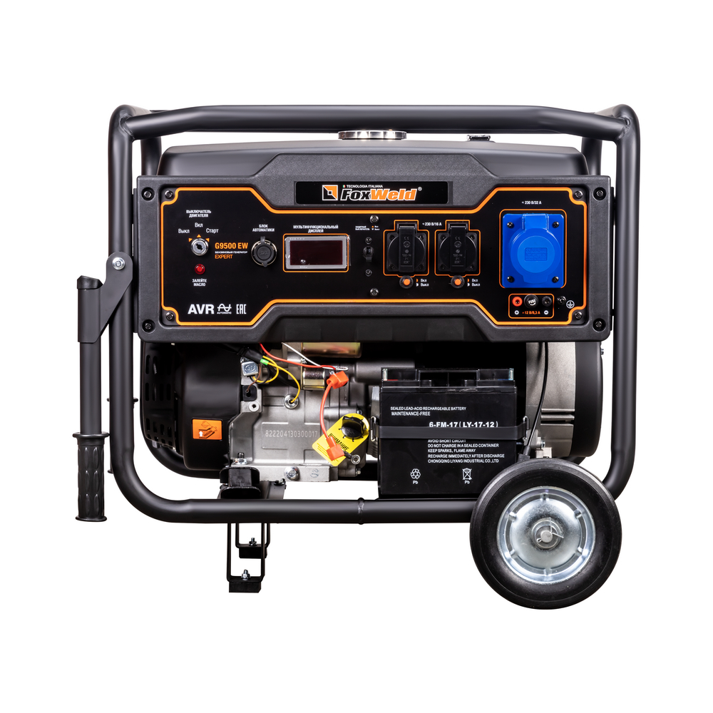 Бензиновый генератор FoxWeld Expert G9500 EW. Фото 2