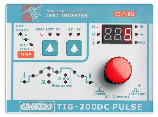 Инвертор cварочный TIG 200 DC PULSE GROVERS. Фото 3