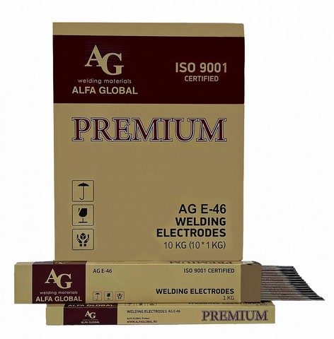 Электроды сварочные AG E-46 PREMIUM d-2.0*300 1кг. Фото 1