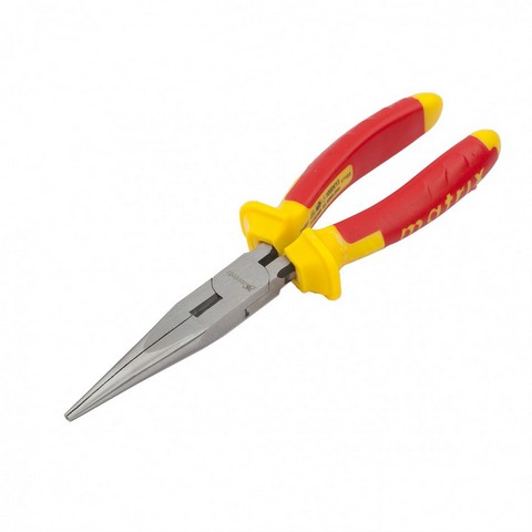 Длинногубцы прямые Insulated, 200 мм, двухкомпонентные рукоятки Matrix Professional. Фото 2