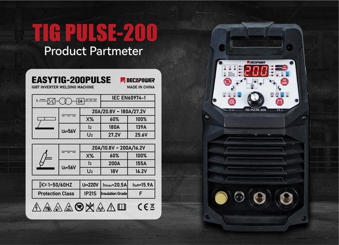 Сварочный аппарат DECAPOWER EASYTIG 200 PULSE. Фото 3