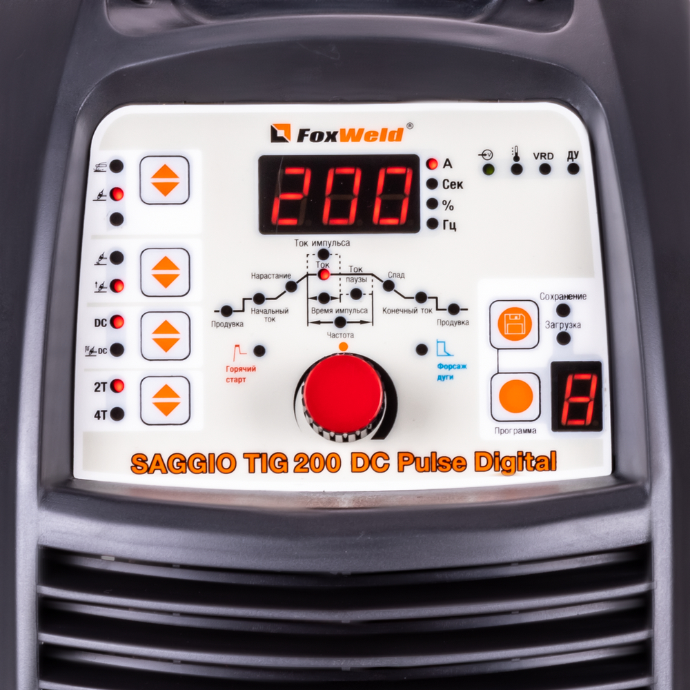 Аппарат аргонодуговой сварки SAGGIO TIG 200 DC Pulse Digital (пр-во FoxWeld/КНР). Фото 5