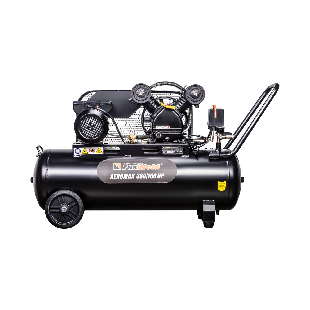 Компрессор масляный ременной AEROMAX 380/100 HP. Фото 2