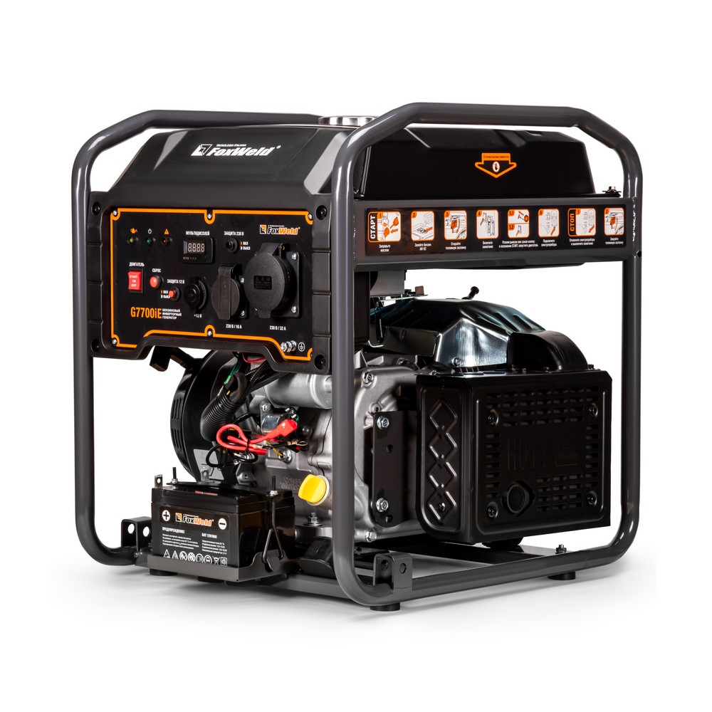 Бензиновый инверторный генератор Foxweld G7700iЕ. Фото 6