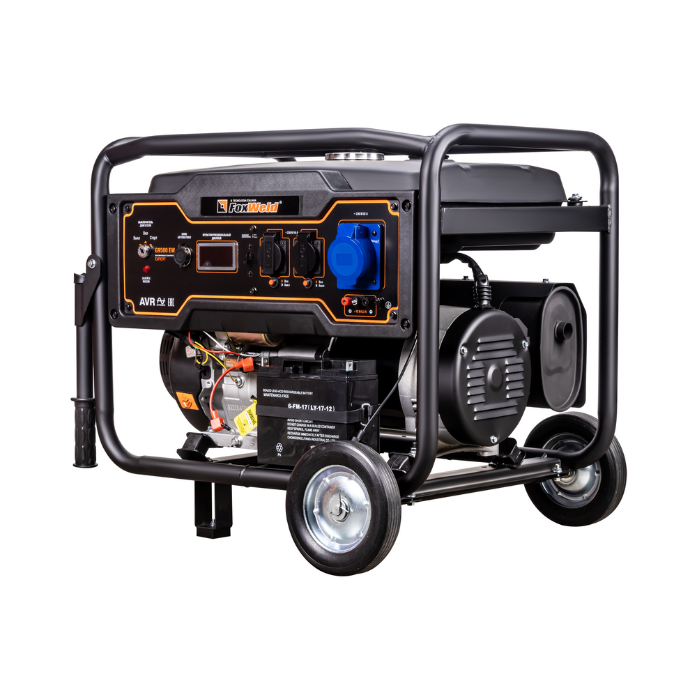 Бензиновый генератор FoxWeld Expert G9500 EW в компл. с блоком автоматики. Фото 5