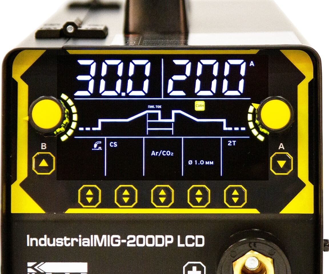 Полуавтомат КЕДР IndustrialMIG-200DP LCD (230В, 30-200А). Фото 4